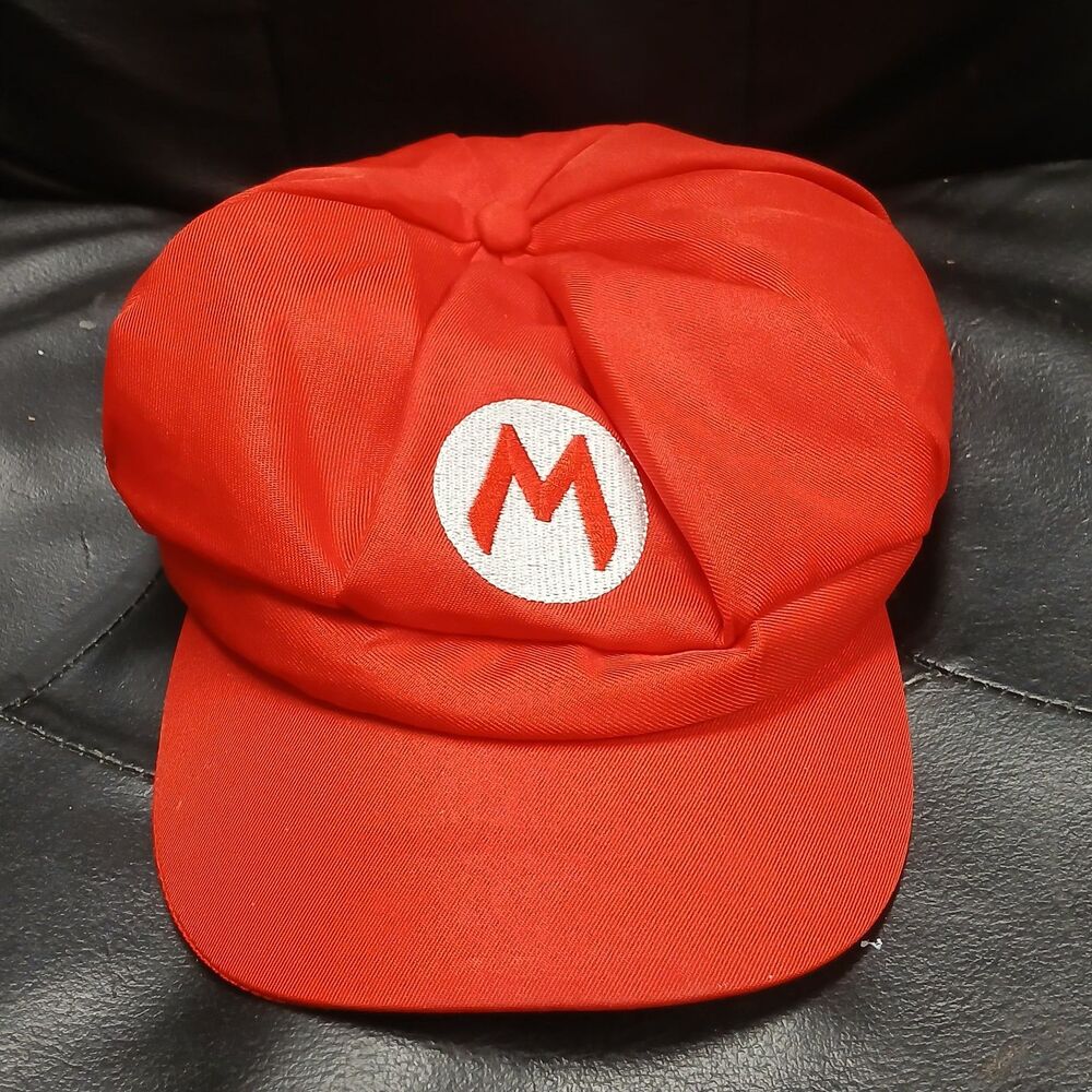 New Super Mario Gammer Cosplay Retro Red Cap